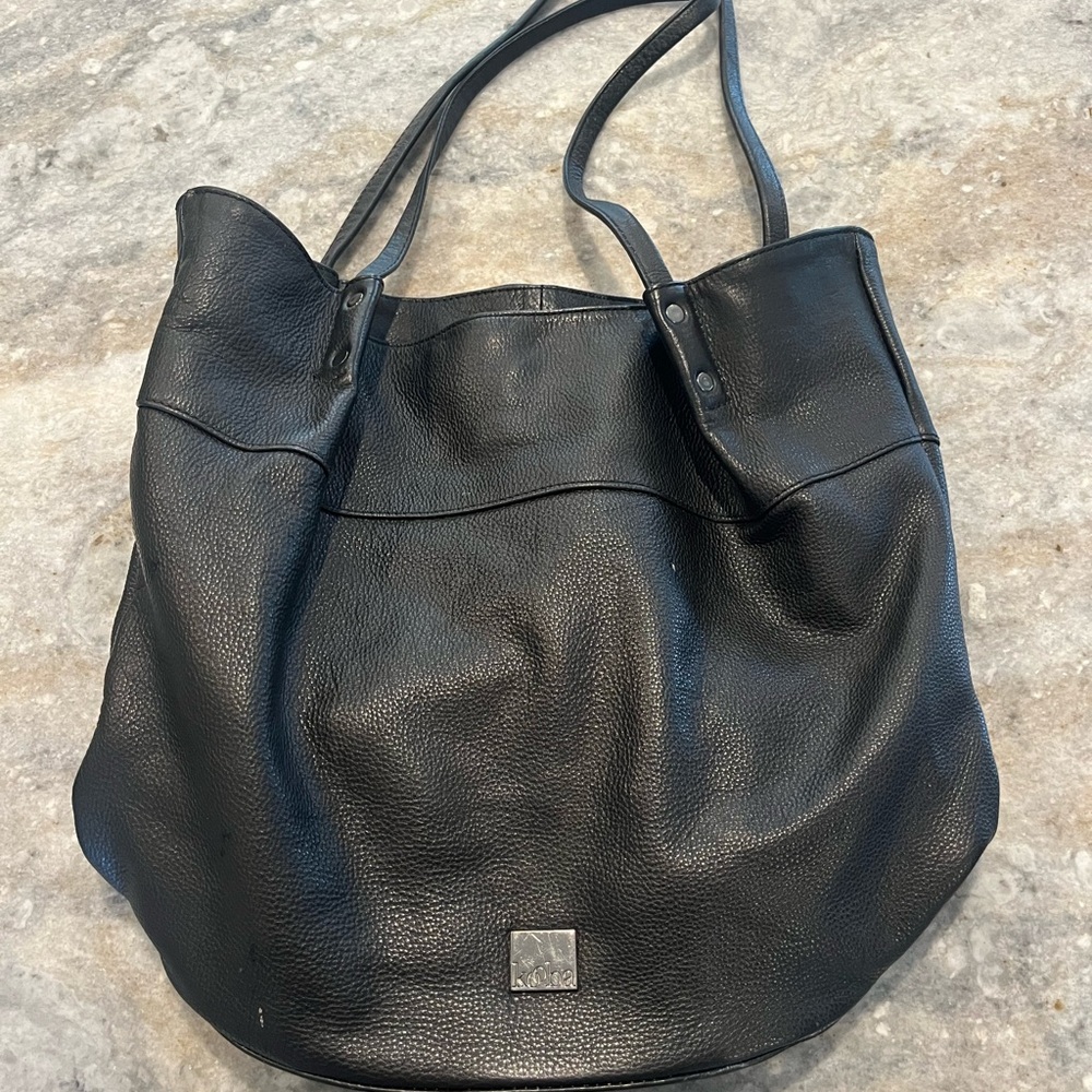 Kooba Black Leather Shoulder Bag